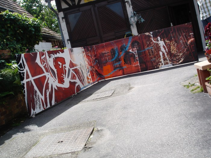 Création et réalisation d'une toile pour Magade - Hôtel Design par l'Agence Cré Home.