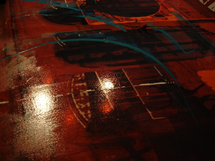 Création et réalisation d'une toile pour Magade - Hôtel Design par l'Agence Cré Home.