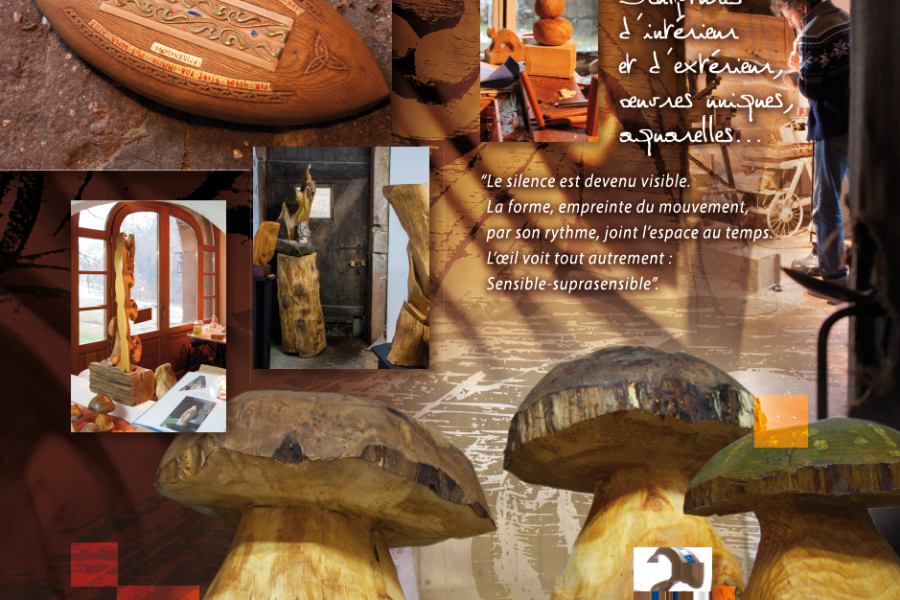 Flyer Sclupteur Thomas Tramhel par l'Agence Cré Home.