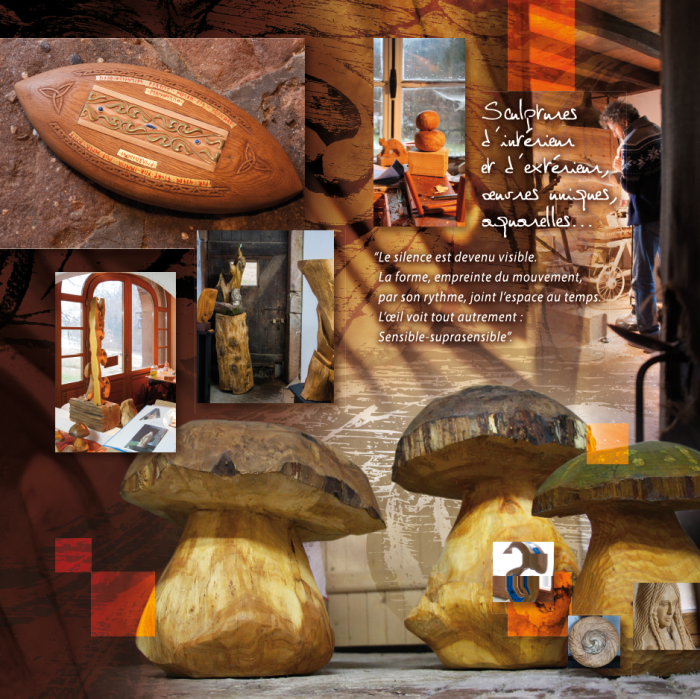 Flyer Sclupteur Thomas Tramhel par l'Agence Cré Home.