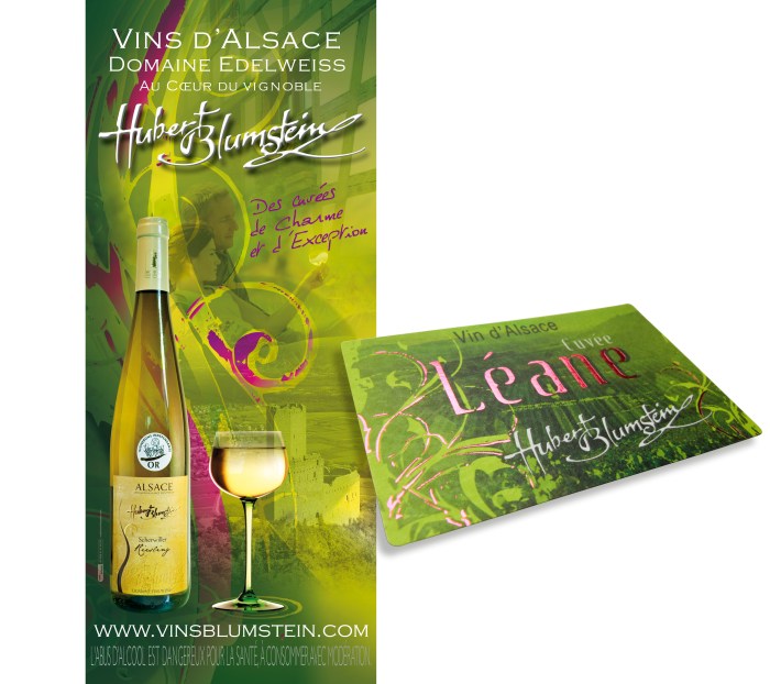 Charte Graphique du Viticulteur Hubert Blumstein de Scherwiller par l'Agence Cré Home.