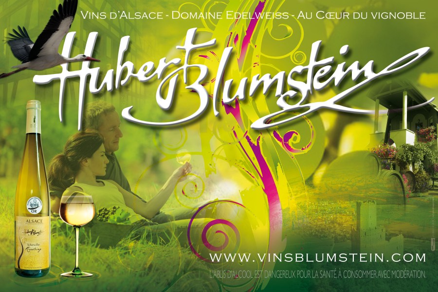 Charte Graphique du Viticulteur Hubert Blumstein de Scherwiller par l'Agence Cré Home.
