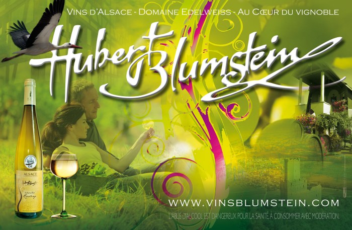 Charte Graphique du Viticulteur Hubert Blumstein de Scherwiller par l'Agence Cré Home.