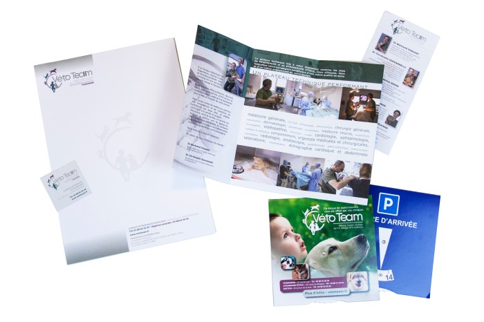 Réalisation de documents pour VétoTeam par l'Agence Cré Home.