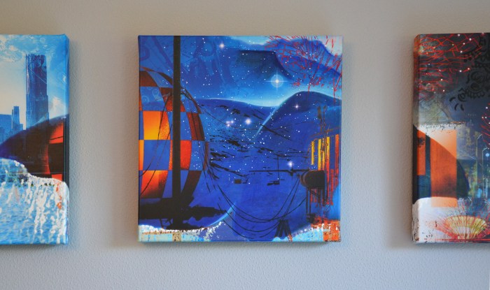 Toiles des 7 continents "La Pangée".