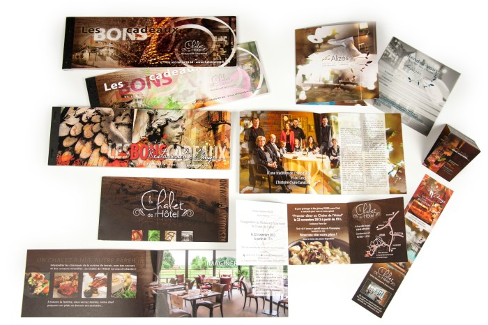 Charte graphique, création et mise en page de documents pour les établissements de la famille Feger à Lipsheim par l'Agence Cré Home.