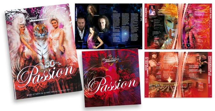 Création et mise en page catalogue Royal Palace de Kirrwiller par l'Agence Cré Home.